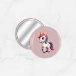 Cermin Bulat Lucu Edisi Unicorn Cermin Bulat Lucu Edisi Unicorn